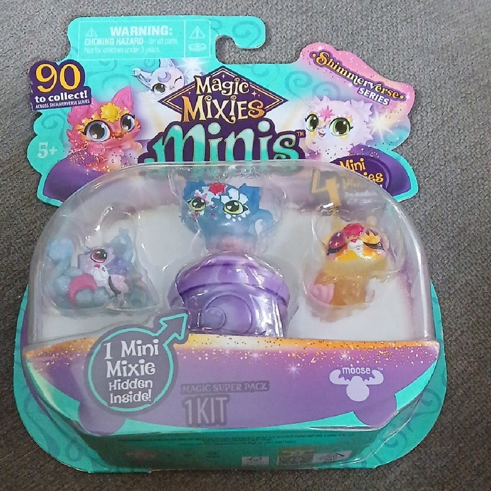 Magic Mixies Minis Shimmer Series Toy Set - Purple and Yellow